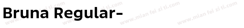 Bruna Regular字体转换